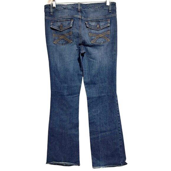 Tommy Hilfiger Denim - Y2K Tommy Hilfiger Freedom Bootcut Jeans Size 14R Stretch Flap Pockets